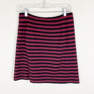 BANANA REPUBLIC FACTORY A-Line Skirt Size 4 Petite Striped‎ Stretch